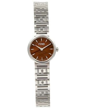 Fendi Forever Ip Rose Goldtone Stainless Steel, Malachite