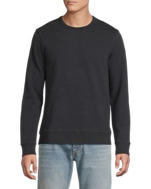 Onia Solid Stretch-Cotton Sweatshirt - Black