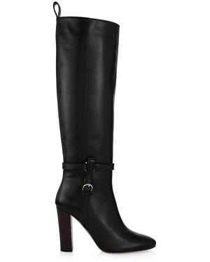 Ulla Johnson Annette 95Mm Leather Knee-High Boots - Black