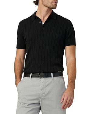 Joe's Jeans Guy Rib-knit Polo Sweater - Black