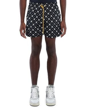 Rhude Cross Bandana Swim Shorts - Black