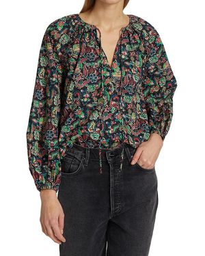 10 Crosby Derek Lam Devon Blouse - Black
