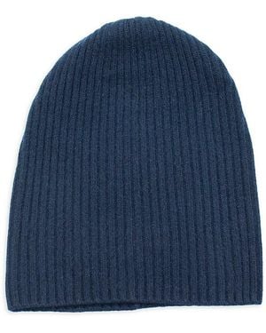 Portolano Slouchy Cashmere Beanie - Blue