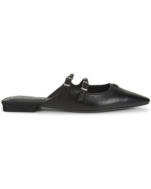 DKNY Cahana Leather Mary Jane Mules - Black