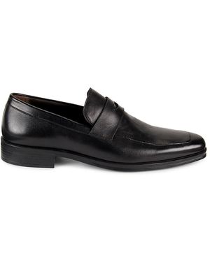 Bruno Magli Puccio Leather Penny Loafers - Black