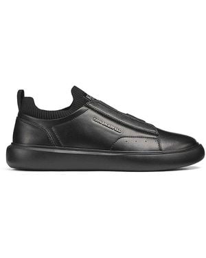 Karl Lagerfeld Slip-On Logo Sneakers - Black