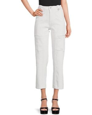 Habitual Cropped Straight Leg Jeans - White