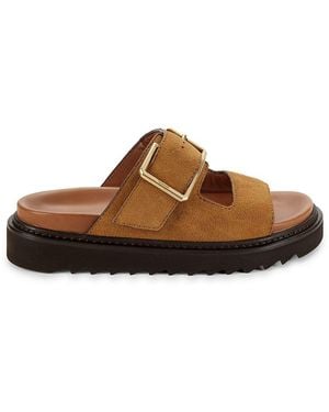 Zadig & Voltaire Alpha Cecilia 51Mm Suede Sandals - Brown