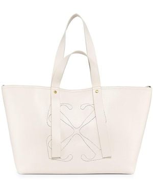 Off-White c/o Virgil Abloh Day Off Logo Tote - Natural