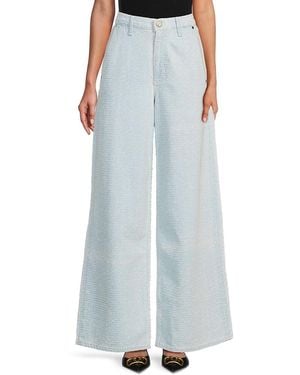 Rag & Bone Sofie High-Rise Wide-Leg Jeans - Blue