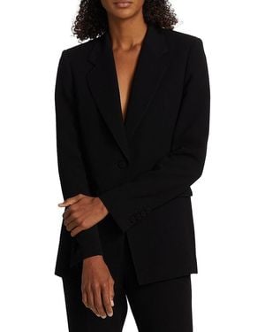 Lafayette 148 New York Holder Crepe Jacket - Black
