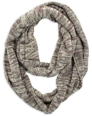 Portolano Merino Wool Blend Tweed Infinity Scarf - Metallic