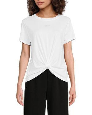 DKNY Logo Cotton T-Shirt - White