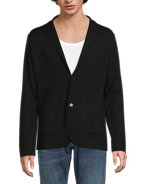 Bruno Magli Merino Wool Blazer - Black