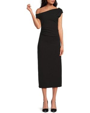 Tanya Taylor Gio One-Shoulder Midi-Dress - Red