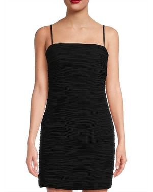 Emanuel Ungaro Elettra Plisse Sleeveless Minidress - Black