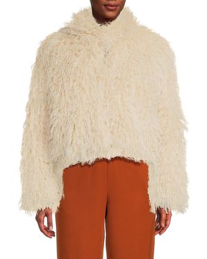 Walter Baker Fiona Faux-Fur Jacket - Natural