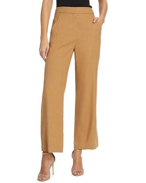 Veronica Beard Brixton Linen-Blend Cropped Pants - Natural