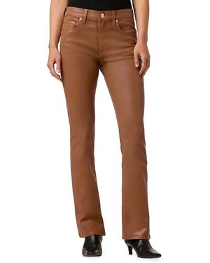 Hudson Jeans Barbara Faux Leather Baby Bootcut Pants - Brown