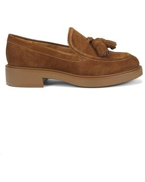 Nine West Ronker 35Mm Suede Tassel Loafers - Brown