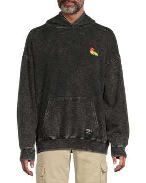 Wesc Graphic Cotton Hoodie - Black