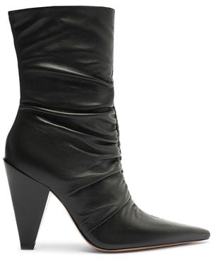 SCHUTZ SHOES Lynn 110Mm Leather Boots - Black