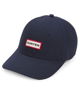 HUNTER Logo Cotton Baseball Cap - Blue