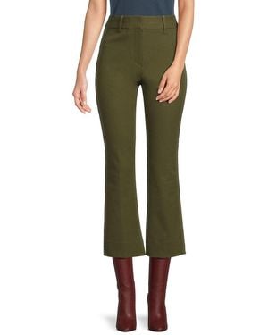 10 Crosby Derek Lam Crosby Flared Cropped Pant - Green