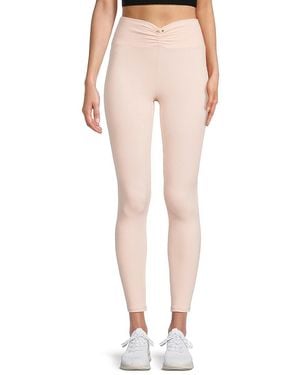 WeWoreWhat Ruched V-Waist Leggings - Pink