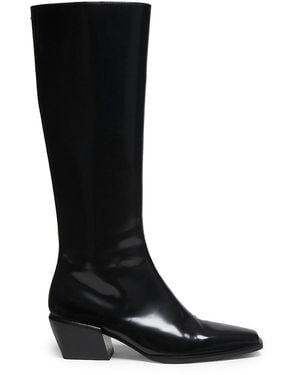Rag & Bone Joni Leather Knee-High Boots - Black