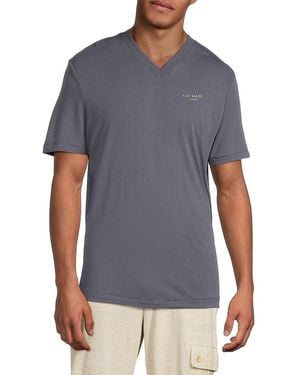 Ted Baker Solid Pyjama T-Shirt - Blue