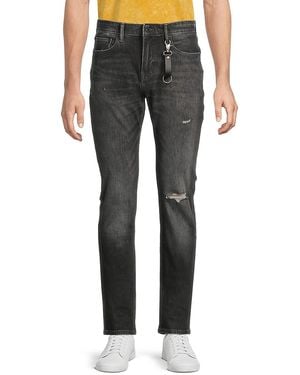 PRPS Magnolia Distressed Slim Tapered Fit - Gray