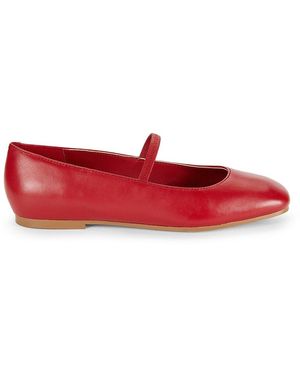 Marc Fisher Urella-V Leather Mary Jane - Red