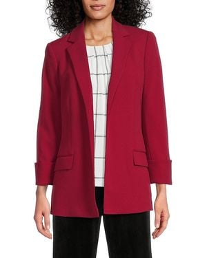 Calvin Klein Notch Lapel Blazer - Red