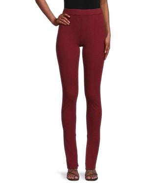 The Range Ribbed Leggings - Red