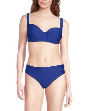 DKNY Sweetheart Neck Bikini Top - Black