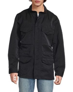 Joe's Jeans M16 Hooded Military Jacket - Black