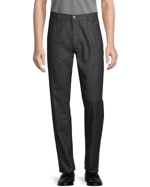 Isaia Five Pocket Wool Pants - Black