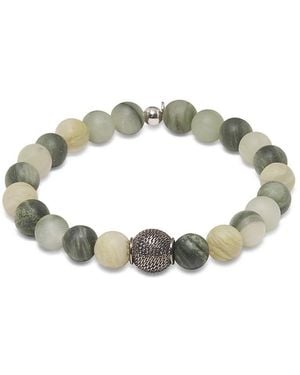 Tateossian Jasper Beaded Bracelet - Metallic