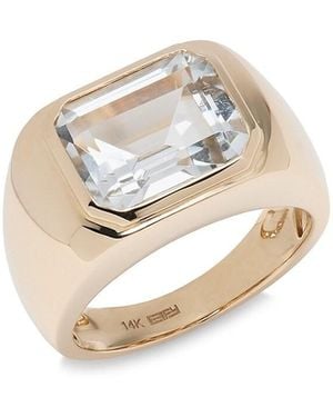 Effy 14K & Topaz Ring - White