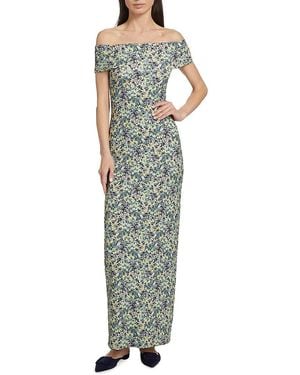 10 Crosby Derek Lam Nanette Off-The-Shoulder Dress - Green