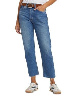 RE/DONE Rigid High-Rise Stovepipe Jeans - Blue
