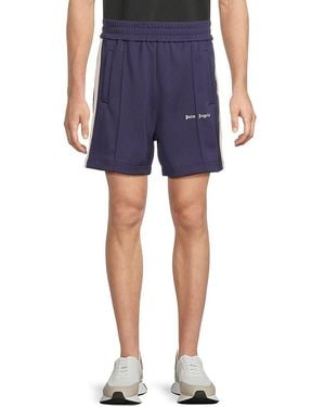Palm Angels Classic Logo Track Shorts - Blue