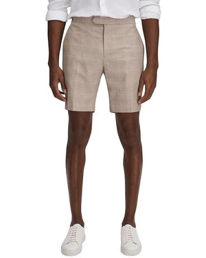 Reiss Send Plaid Shorts - Natural