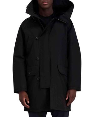 Karl Lagerfeld Hooded Relaxed Down Parka - Black