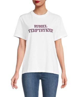 Sonia Rykiel Embellished T-Shirt - White