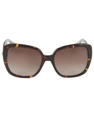 Kate Spade Wilhemina 55Mm Geometric Sunglasses - Brown