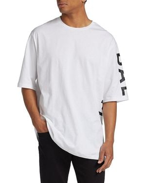 Balmain Oversized Logo Cotton T-Shirt - White