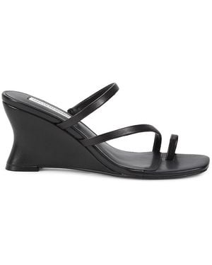 Saks Fifth Avenue Waylen 70mm Leather Sandals - Black