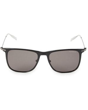 Montblanc 53Mm Square Sunglasses - Gray